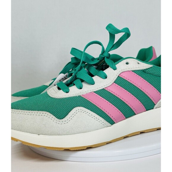 Adidas Run 60s 4.0 Running Shoe Women’s 6.5 Semi Court Green/ Bliss Pink JR6631 - Picture 7 of 14